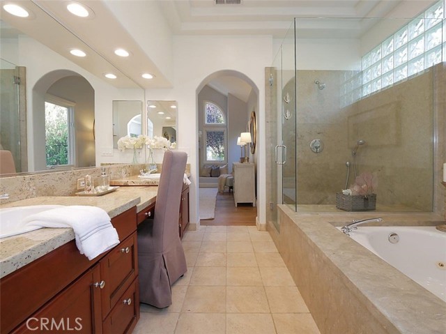 Remodeled master bathroom