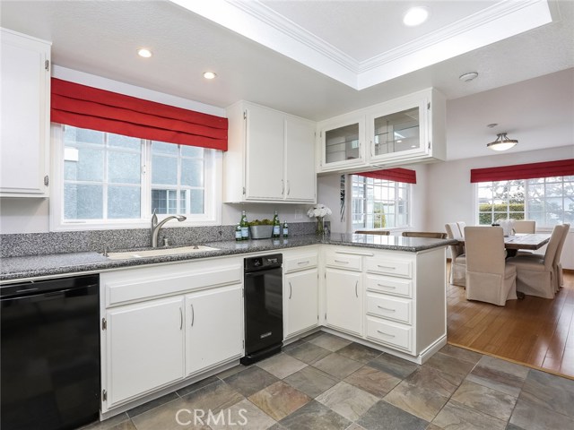 Kitchen facing dining room