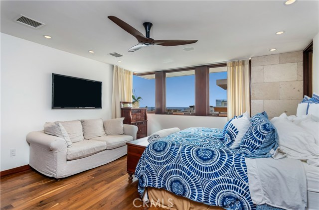Master bedroom with beautiful Pacific Ocean views
