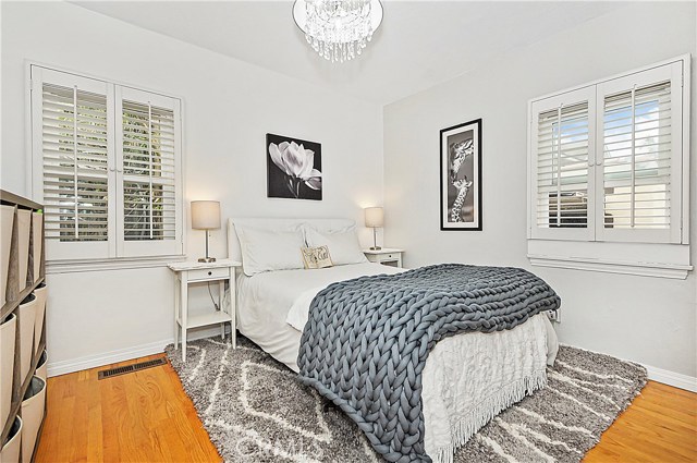 Bedroom 3 with hardwood floors