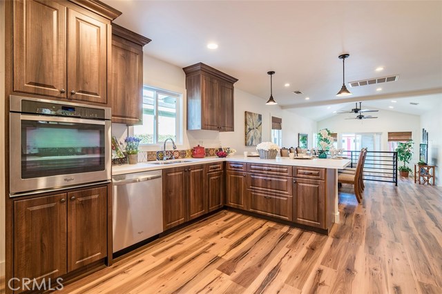 Open Kitchen leading to dining and living room.