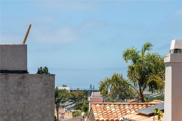 It is not a big ocean view, but not bad for being on Prospect Ave! Any ocean views are a bonus with this beautiful property.