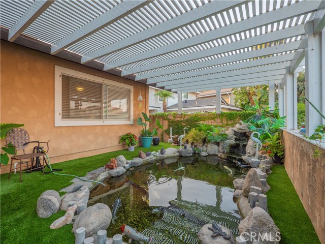 Great for morning meditation and yoga with the running waterfall and greenery! Feels like you're on vacation!