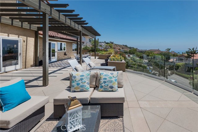 Large patio with incredible panoramic ocean views