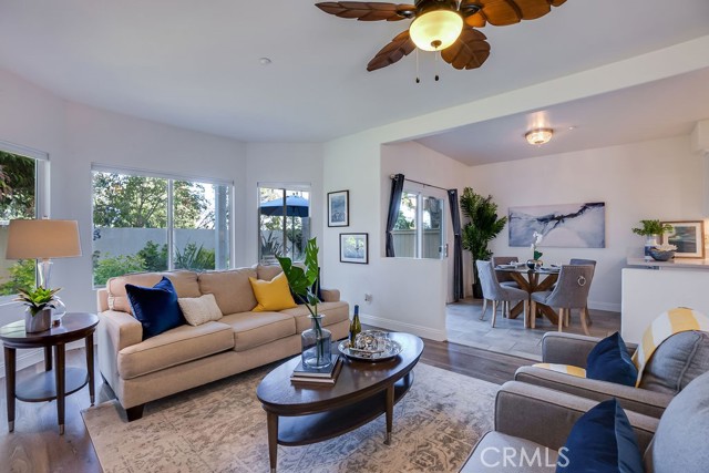 Ceiling fans throughout the home circulate those ocean breezes