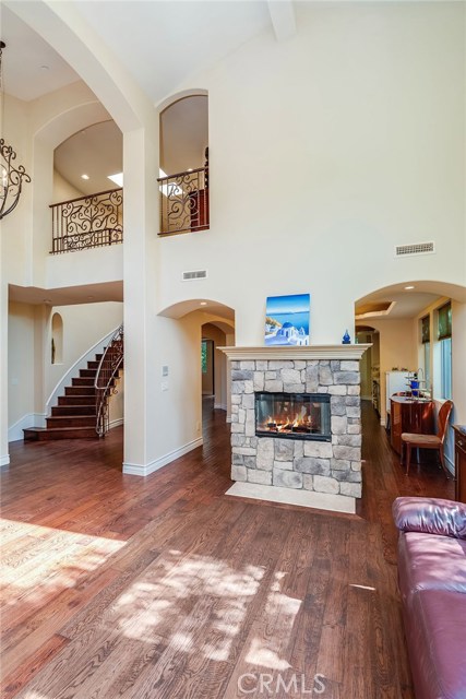 Fireplace is capped...Fire photoshopped in for appearance only.