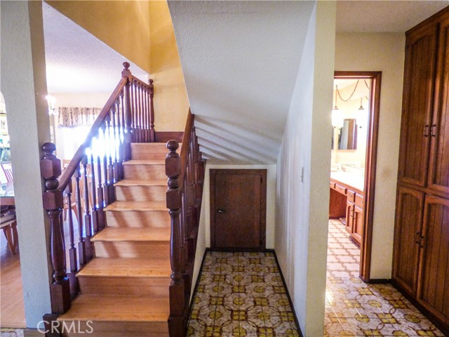 More storage under the stairway and near bathroom downstairs