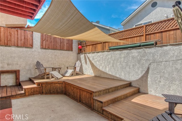 Backyard with sundeck