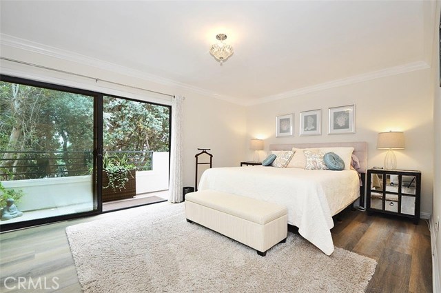 Sumptuous master bedroom with its own balcony and plenty of privacy