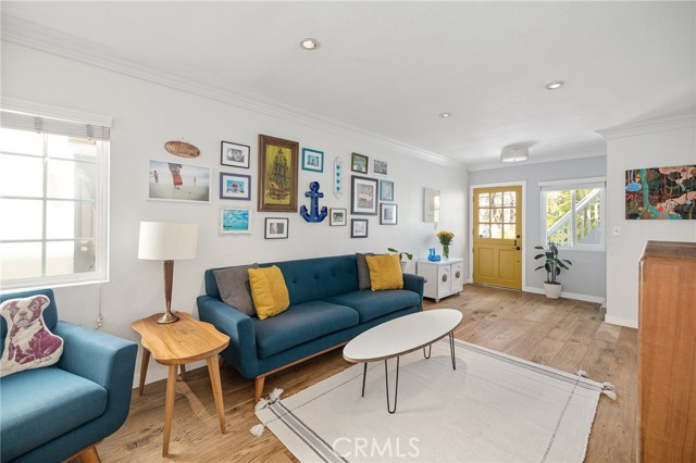 Step right into this living room with hardwood floors