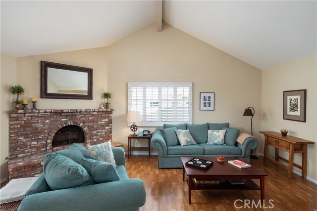 Fireplace in living room