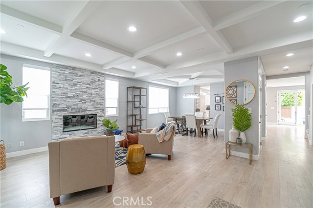 View of living room from front door