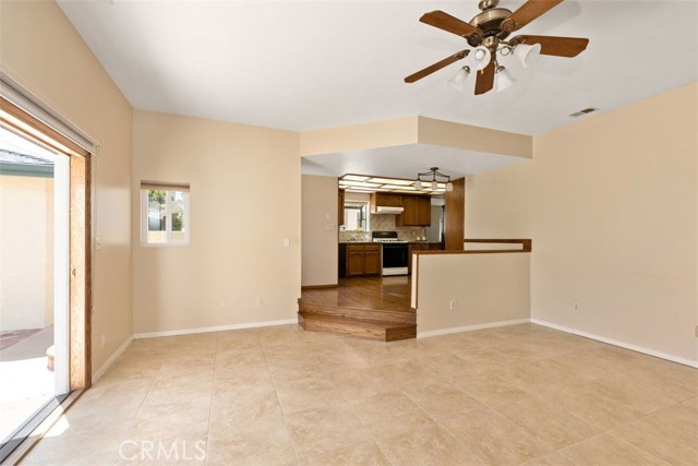 Direct access from family room to outside and kitchen makes entertaining a breeze