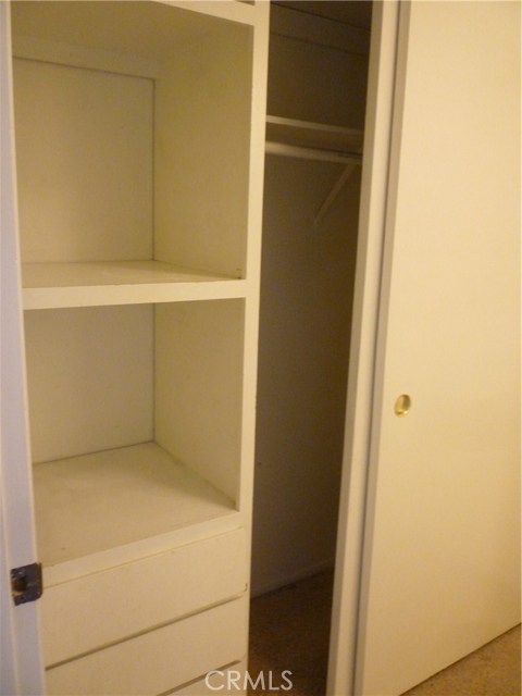 One of the two closets in the unit.