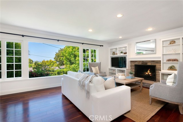 Living room with large picture window