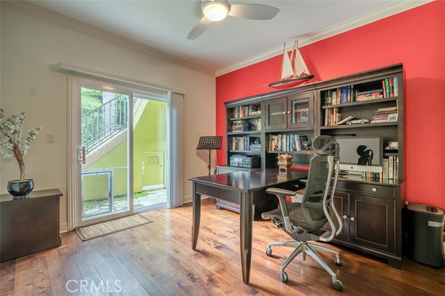 Office/Bedroom with direct access to private backyard