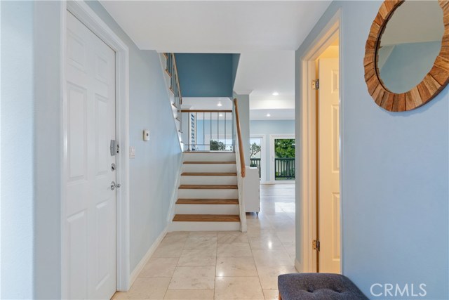 Welcome!  Right side door is powder room, left side leads to garage.