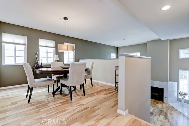 Very spacious formal dining room overlooks the living area below.