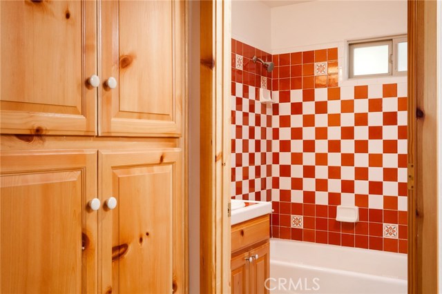 Guest bath with shower and tub.