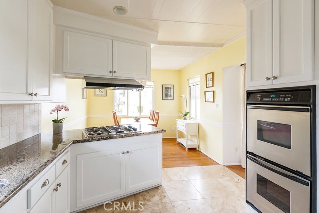 Travertine floors in Kitchen & Laundry room