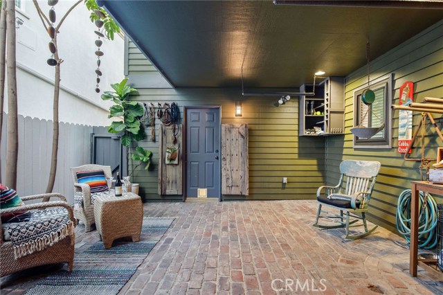 Private patio off Master