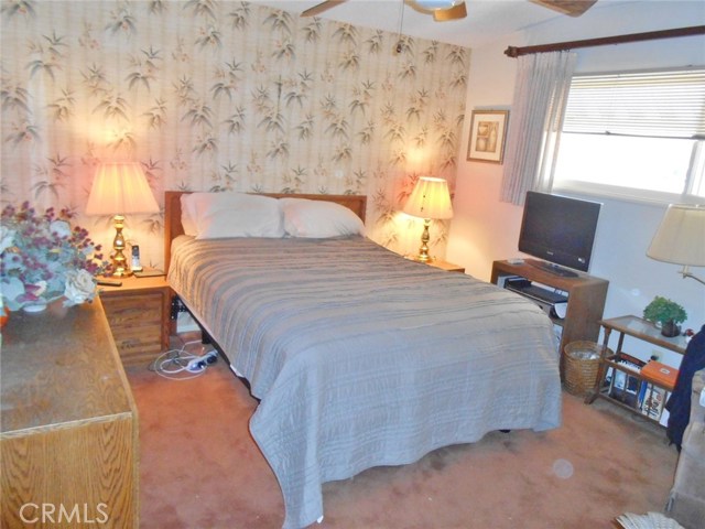 Bedroom #3. Ceiling Fan with Light Fixture, Large Window as well and but feels a little more Private since it is located toward side of the home from Central Hallway.