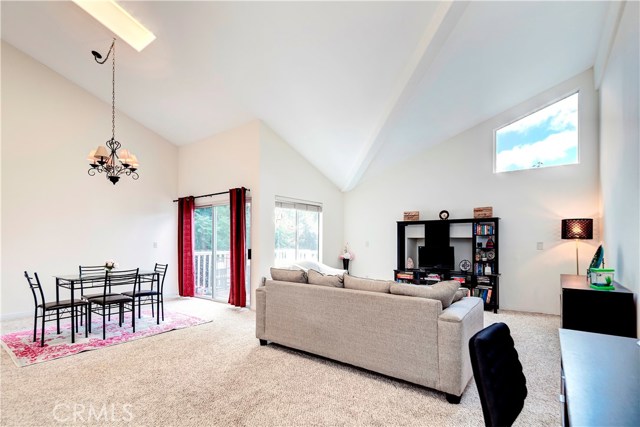 In-law unit with vaulted ceilings and skylights