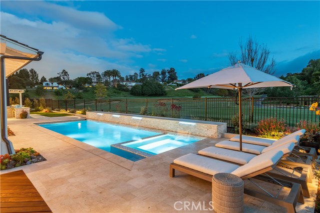 Inviting outdoor spaces with the RH golf course in the background