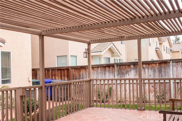 View of northside of backyard from pergola.