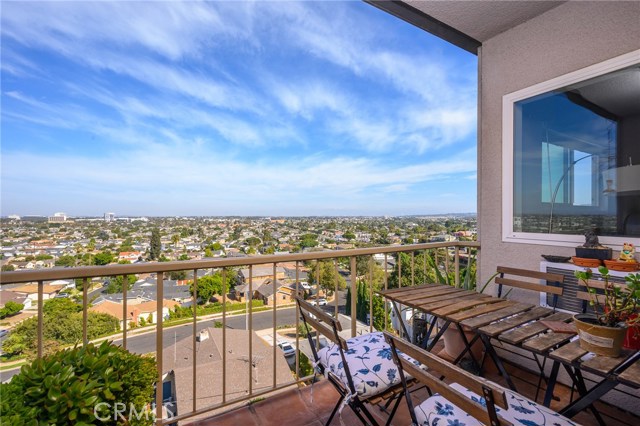 Balcony view off of living room.  It's ready for your table and barbecue!