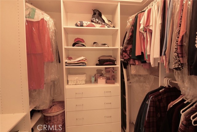 Master bedroom walk-in closet (also has an additional hidden closet area).
