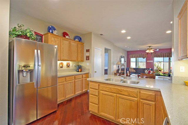 View of mountains all the way from the kitchen