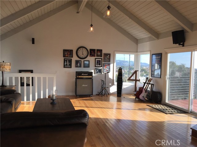 Great Room with city lights view & partial ocean view