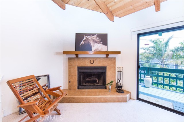Fireplace in the living room
