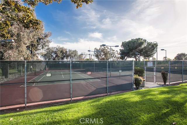 Lighted tennis courts