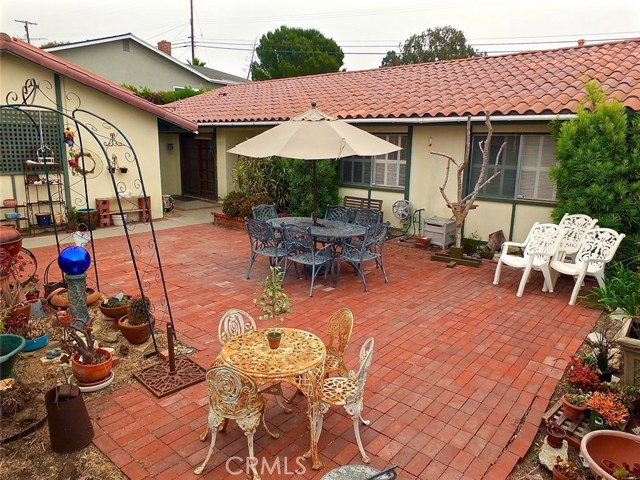 Brick Patio Area with Room for Gardening