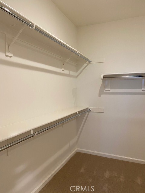 Master bedroom walk in closet