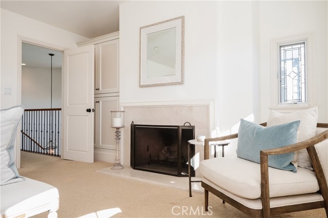 Master suite fireplace