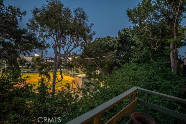 View from 1 bedroom back unit