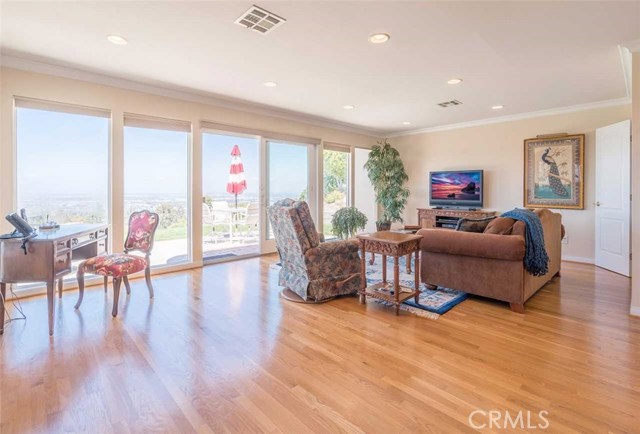 Family Room that opens to backyard and views!
