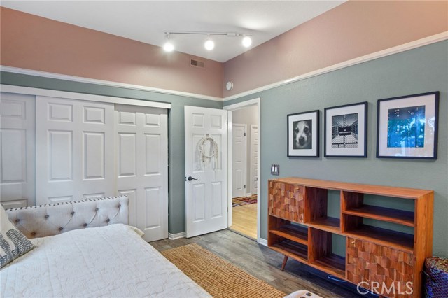 Downstairs bedroom #2 with large closet