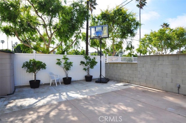 A private area ready for BBQing with family and friends or for brushing up on hitting baskets