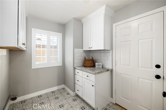 Laundry room and garage entrance.