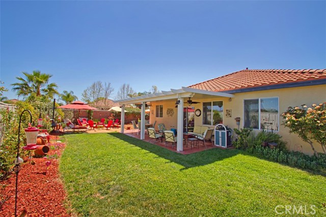 Large Covered Patio with Fans