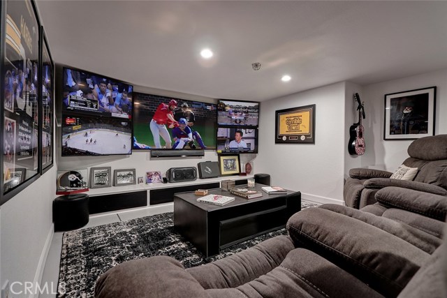 Large bonus room, currently used as a to die for man cave, adjacent to the attached 2 car garage.