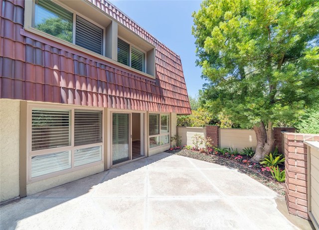 Peaceful and private courtyard patio off of the living and dining room