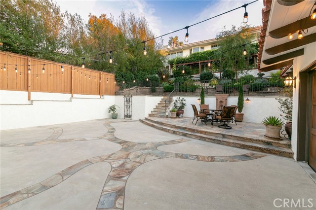 Redone Backyard fully terraced for entertaining.