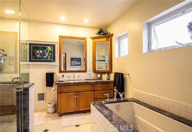 remodeled master bathroom..