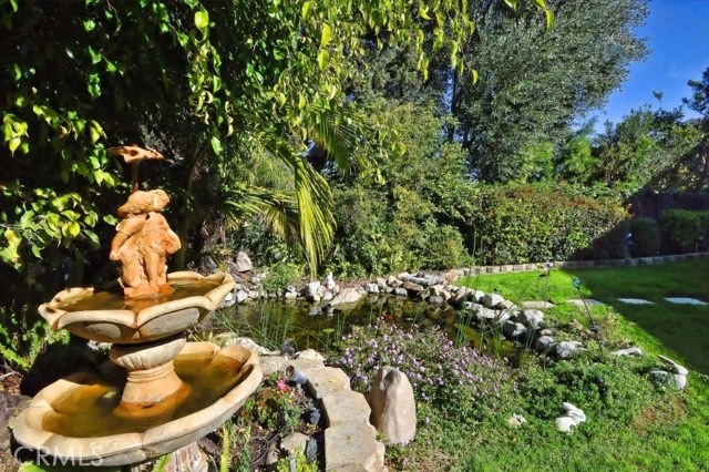 Fountain and Pond in Fabulous Back Yard.