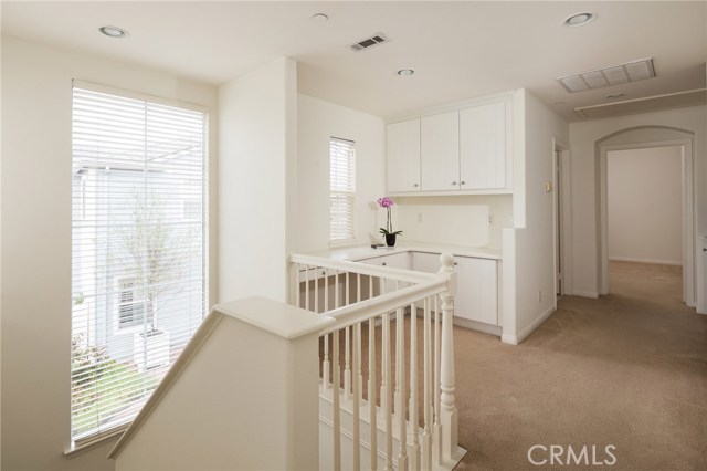 Upstairs office and hallway